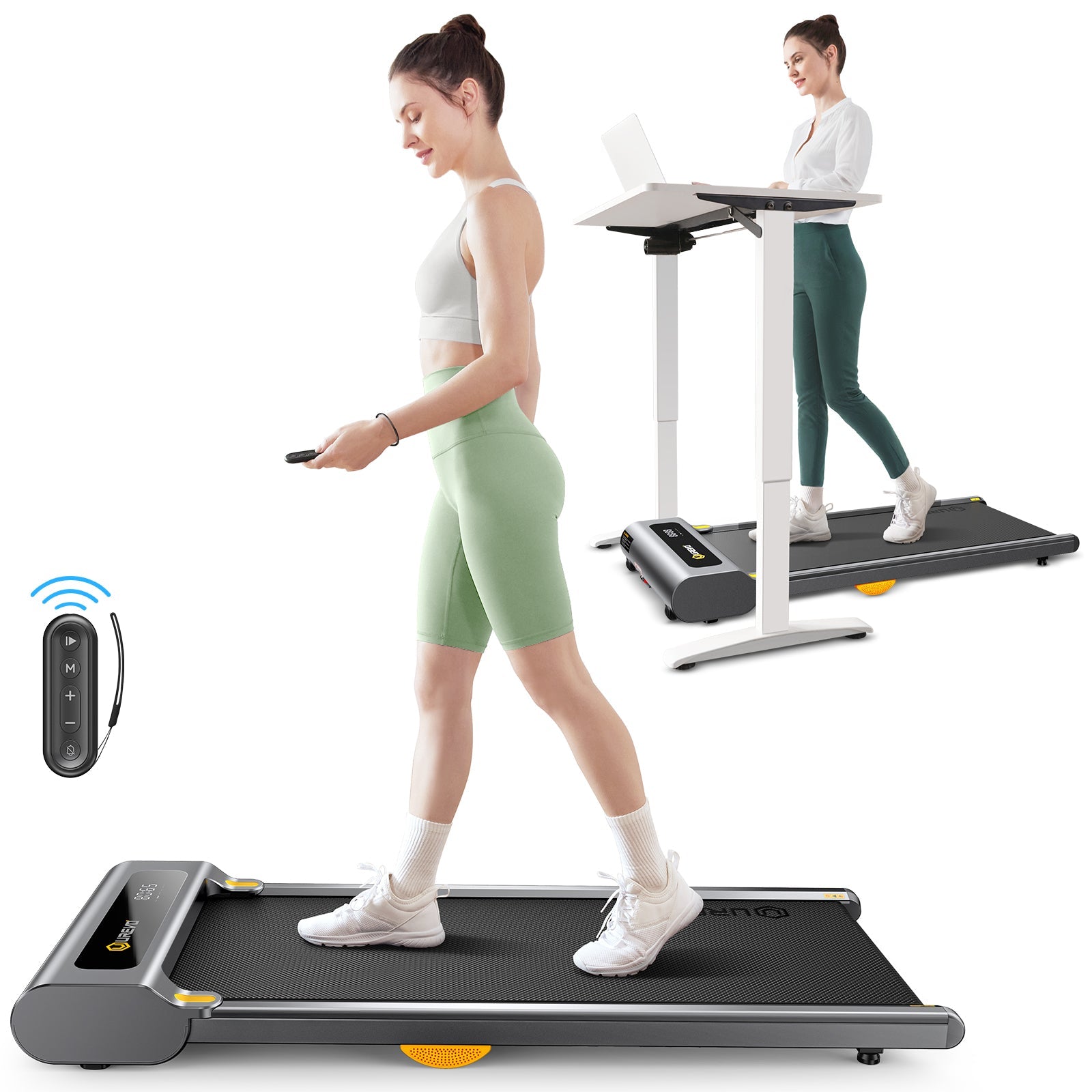 UREVO Spacewalk 1 Lite treadmill, ideal for walking and working with a standing desk.