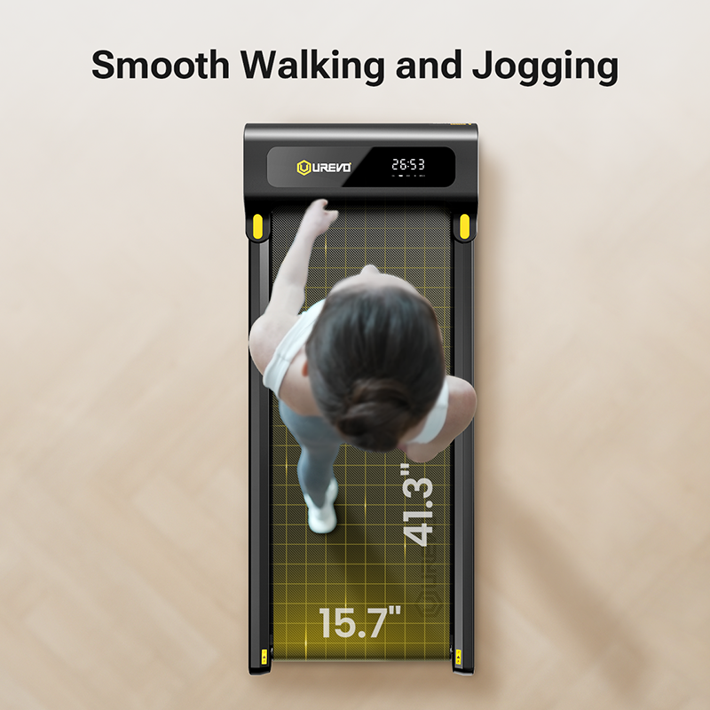 UREVO Spacewalk Lite treadmill, ideal for smooth walking and jogging with a spacious running area.