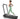 Woman running on a black UREVO treadmill.