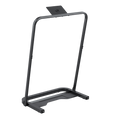 A sleek Walking Pad Handrail with a curved frame and sturdy base, designed for treadmill support.